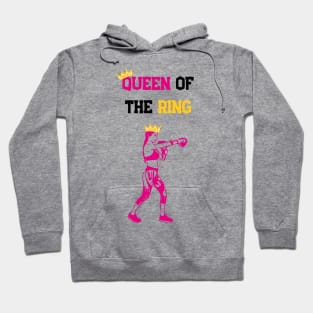 Queen of the boxing ring, light Hoodie